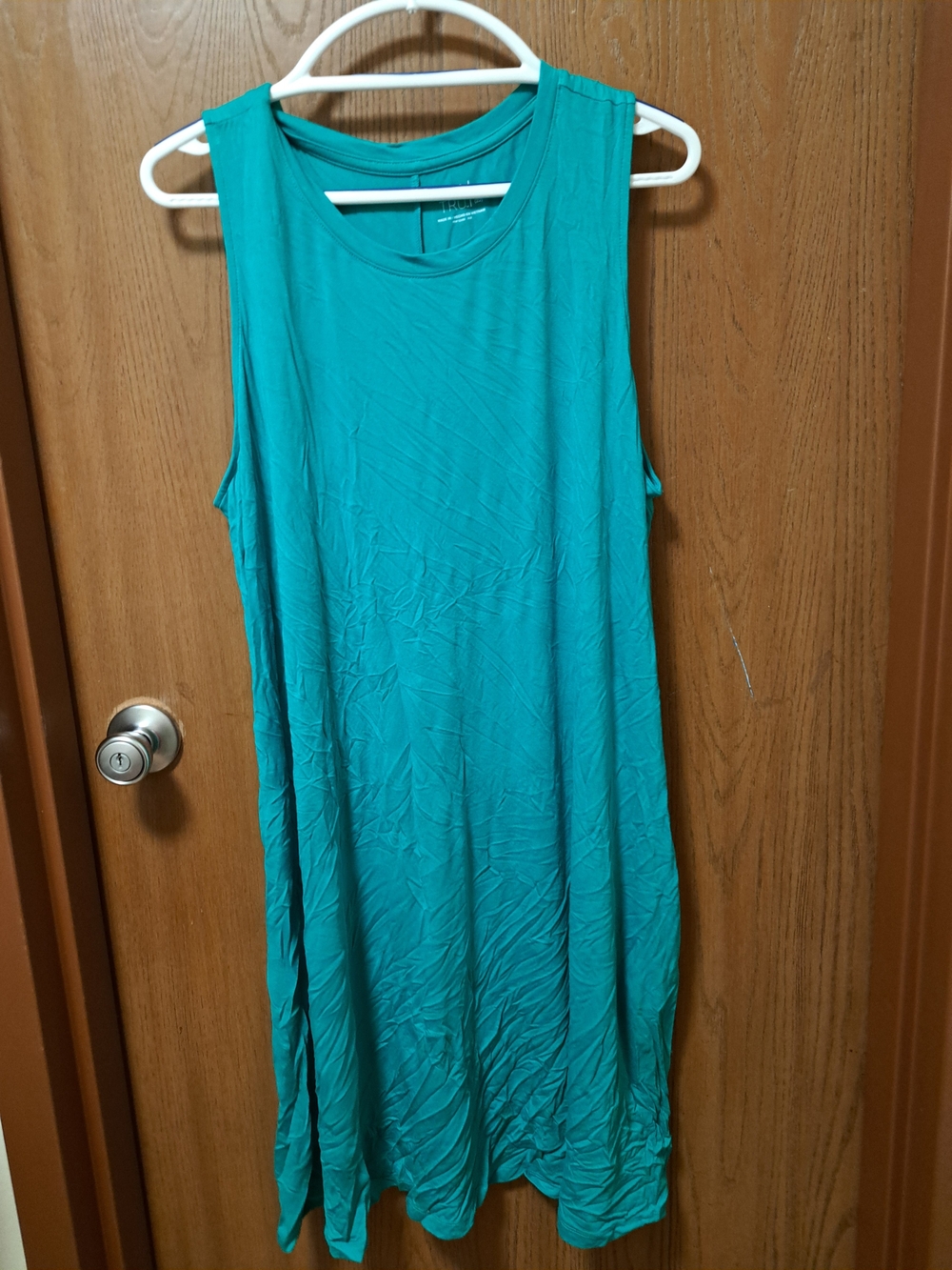 Time and Tru Teal Sleeveless Swing Dress